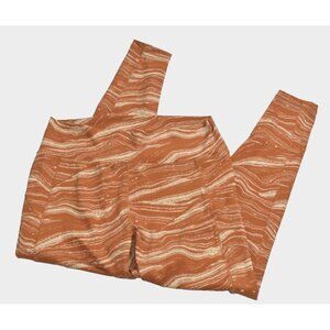 Adidas Climalite Women's Size XL Orange High Waist Yoga Compression Leggings